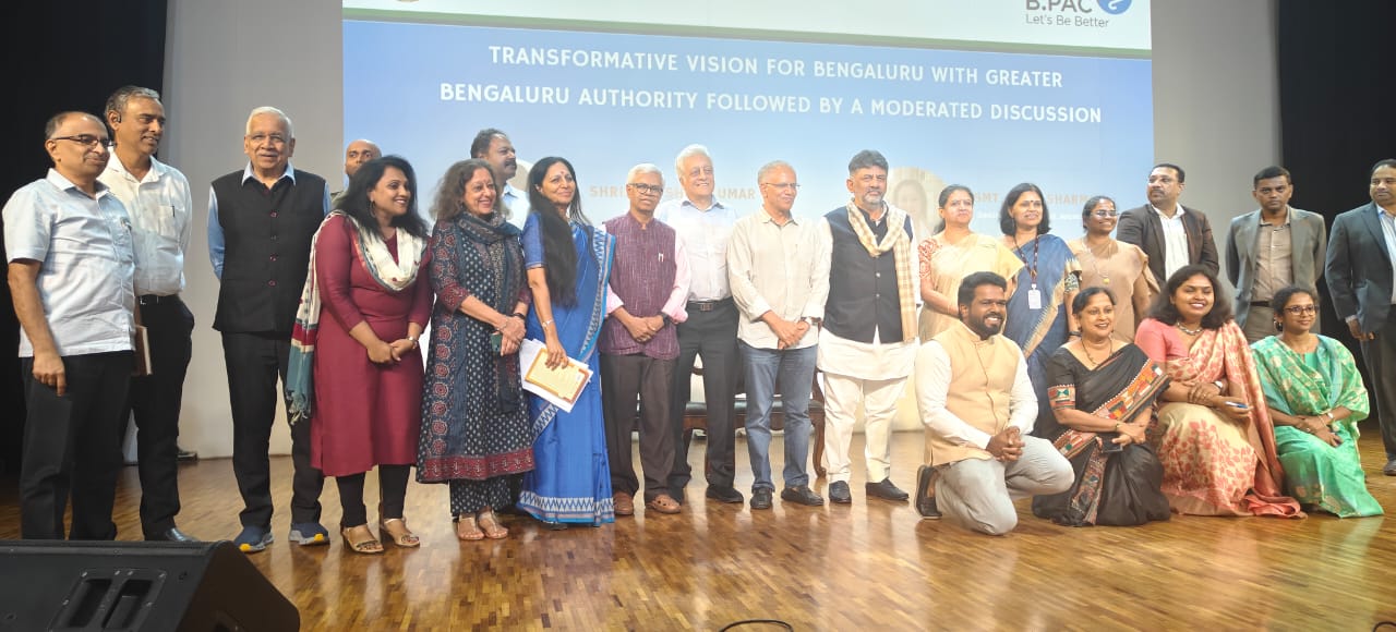 Group photo with Deputy CM D K Shivakumar at the event